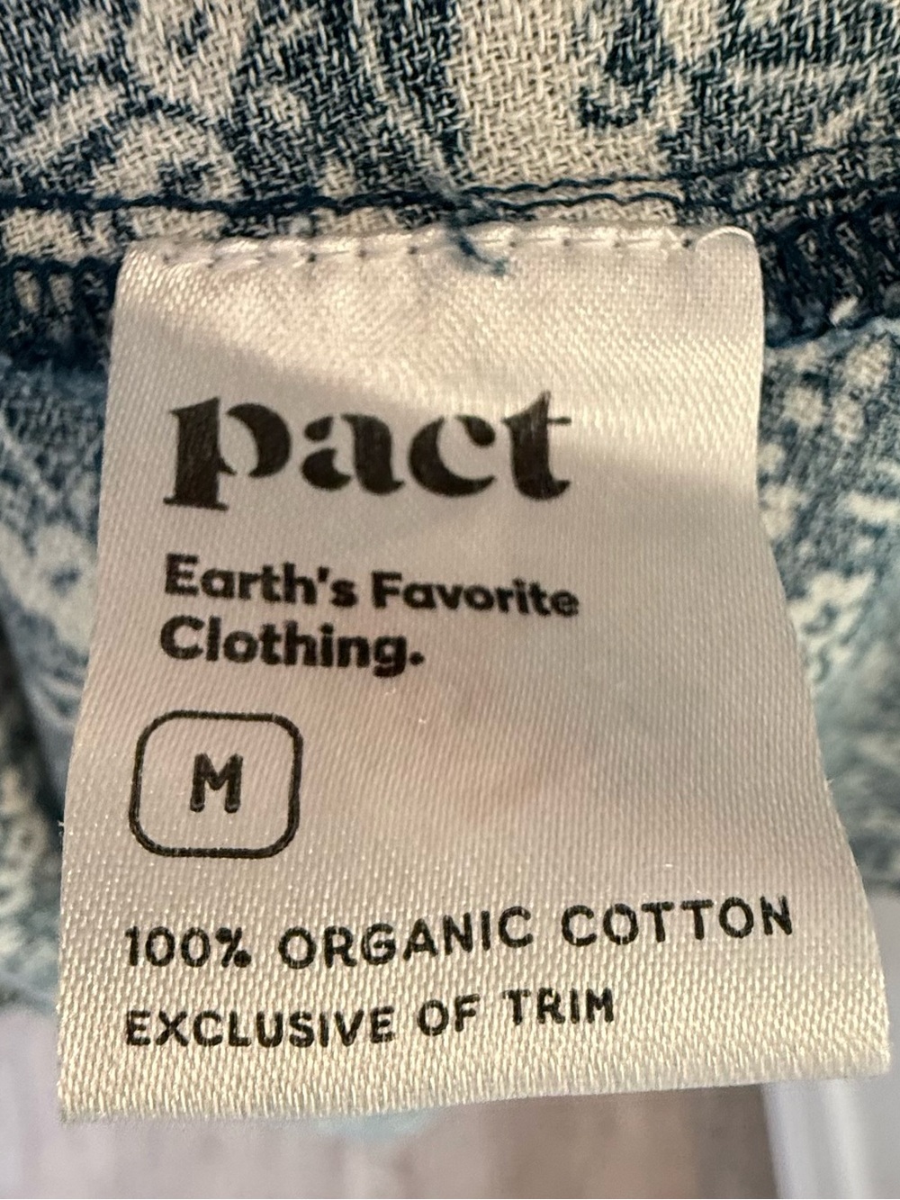 Pact Organic Cotton Cafe Crepe Wrap Dress Floral Earth Friendly Midi Length Sz M - Picture 8 of 12